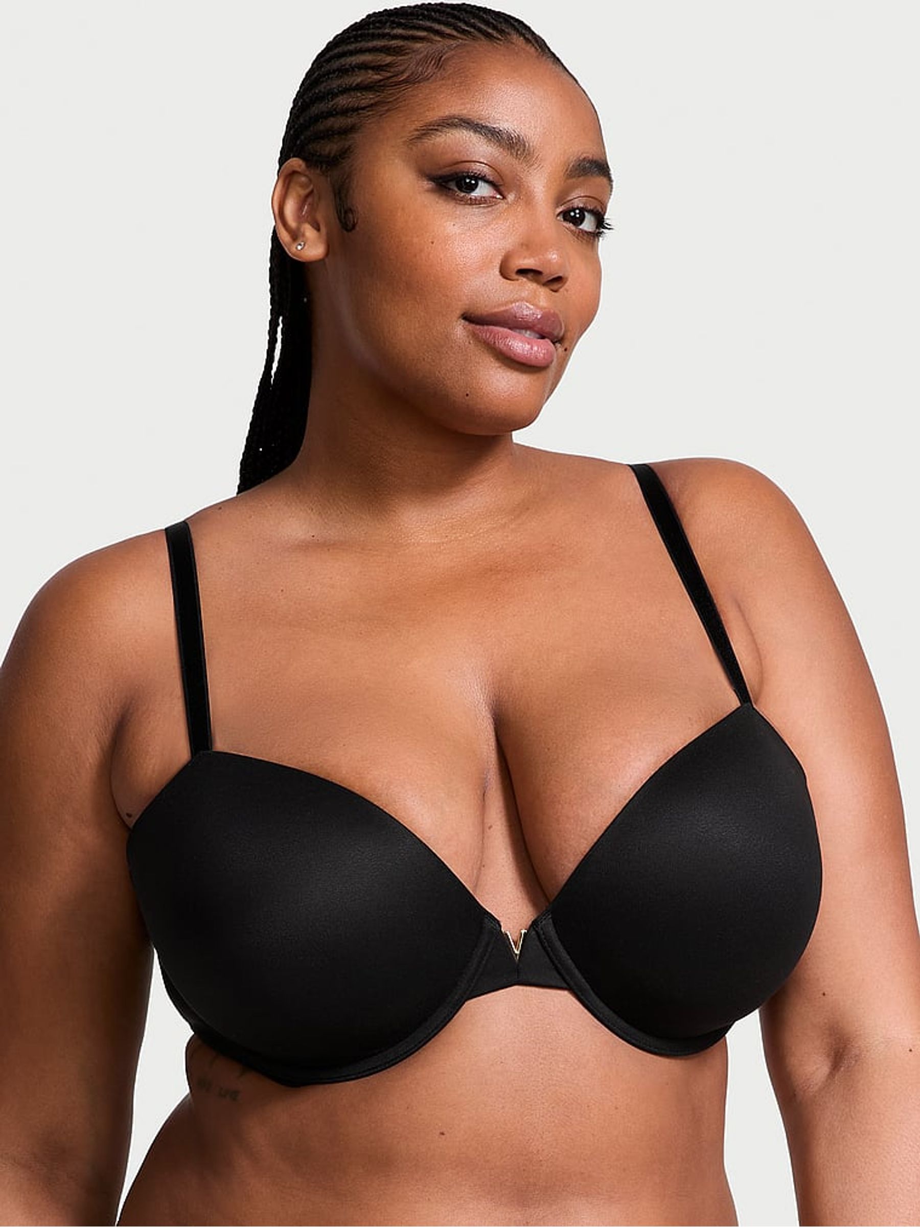 Black Lightly Lined Demi Bra