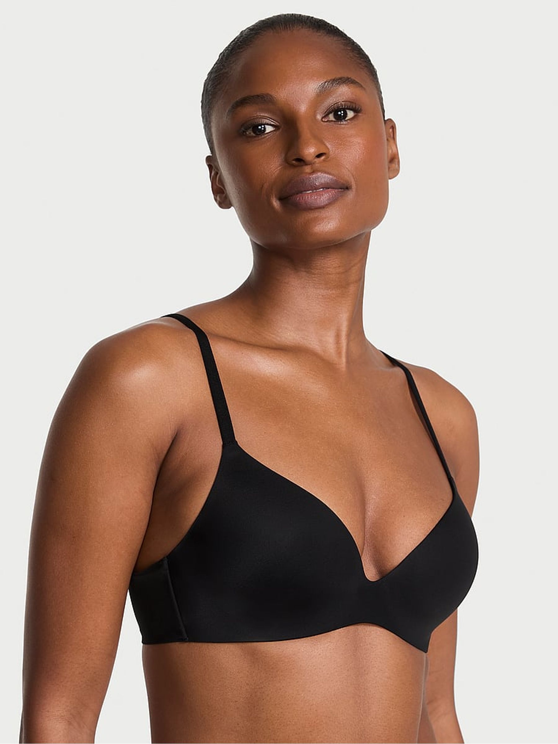 Black Lightly Lined Demi Flexfactor Bra