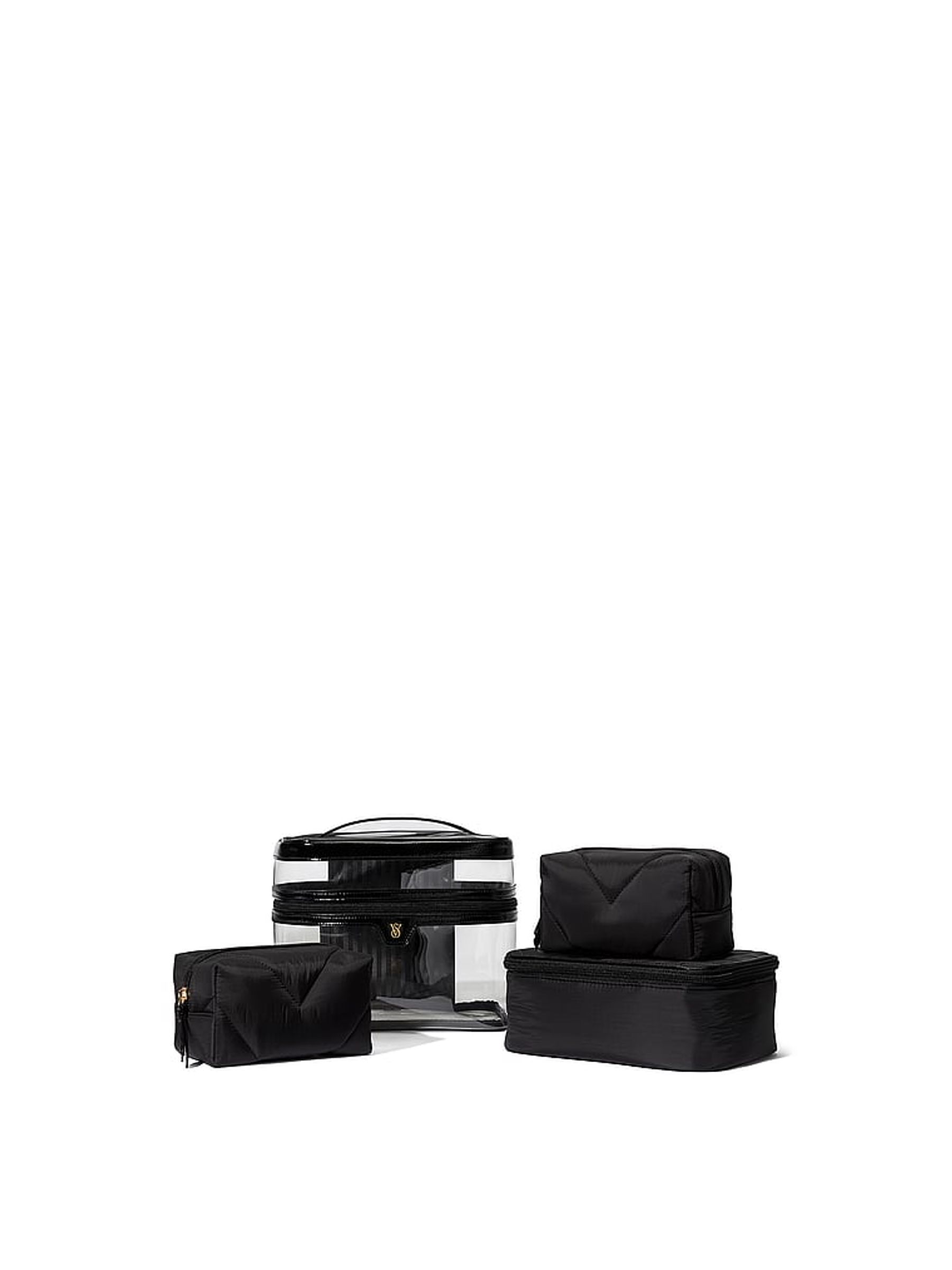 Black 4 in 1 Makeup Bag