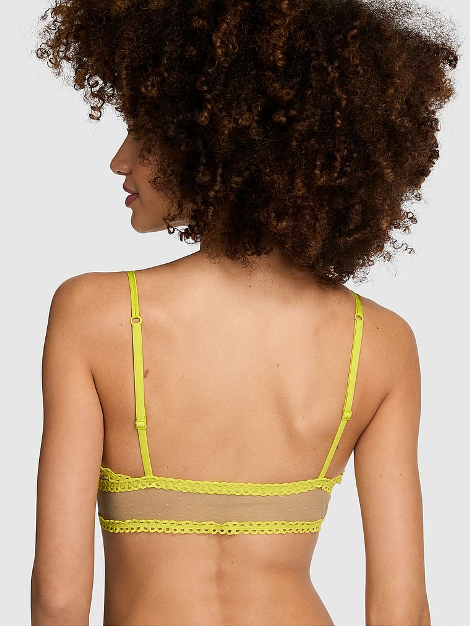 Sahara Green Triangle Lace Bralette