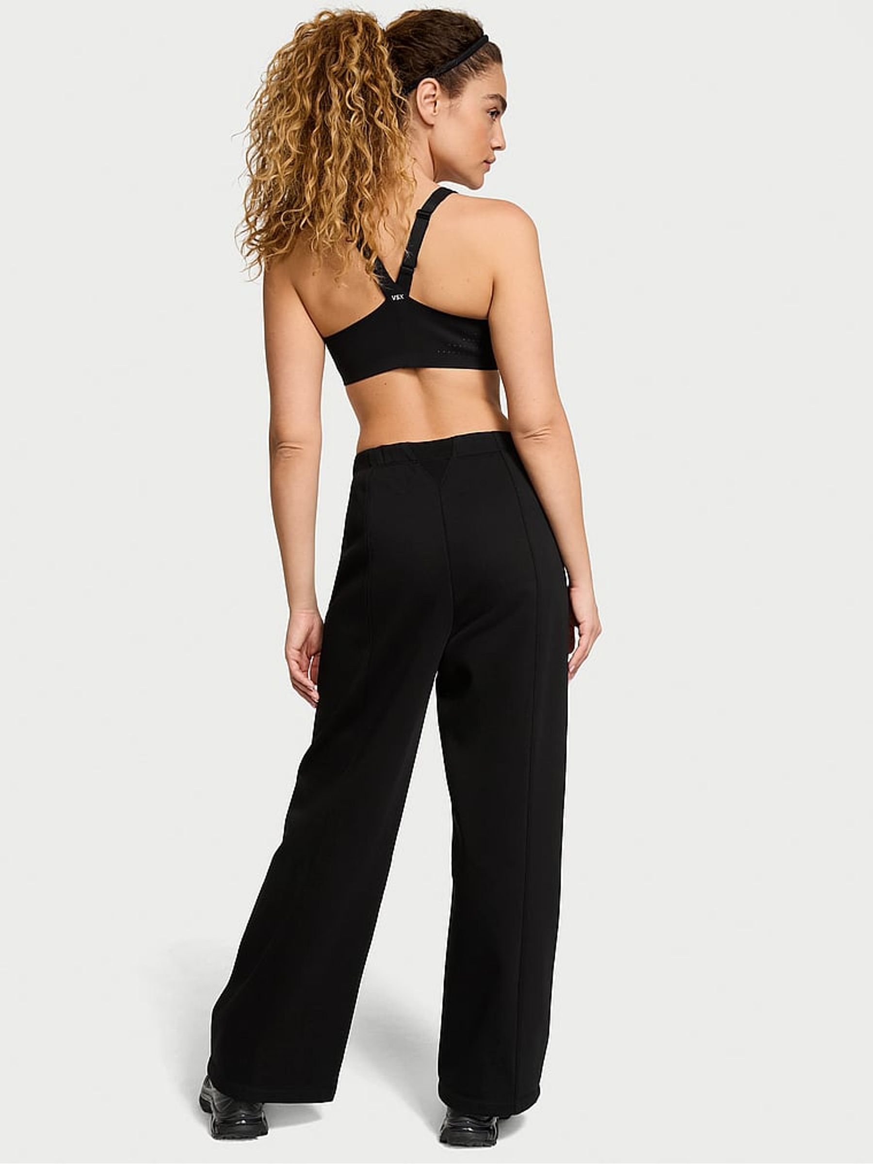 Black Fleece Wide Leg Jogger