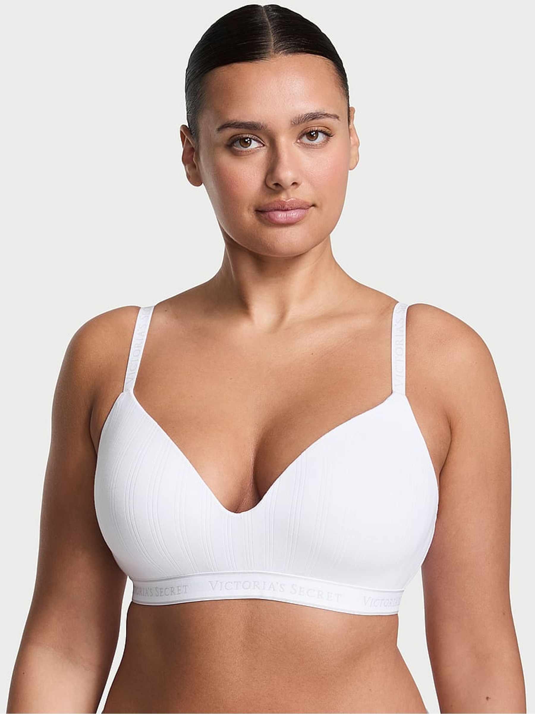 White Non Wired Lightly Lined Bra