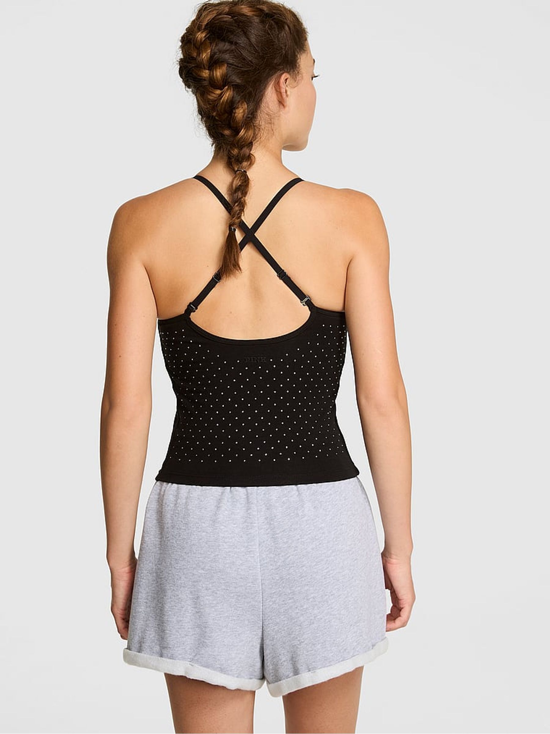 Black Square Neck Sports Bra