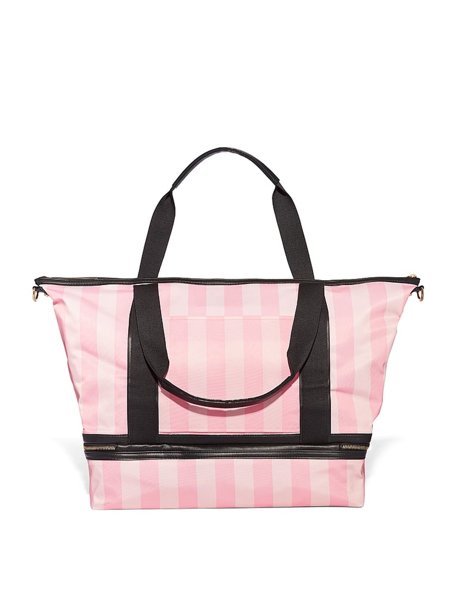 Iconic Stripe Pink Travel Weekender Bag