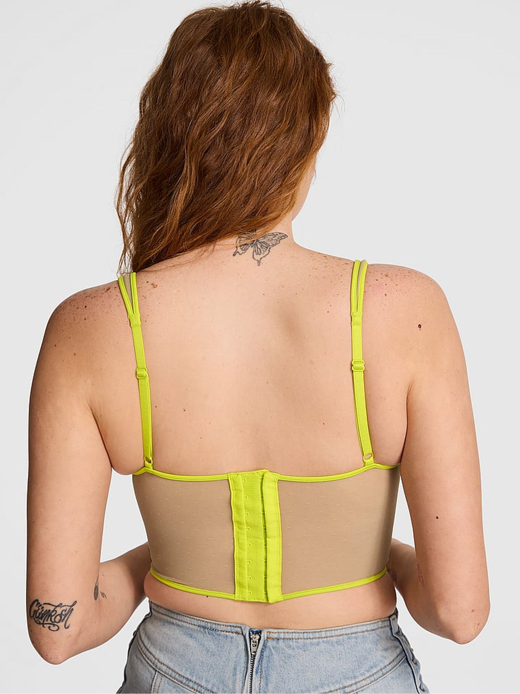 Sahara Green Fruit Salad Lace Corset