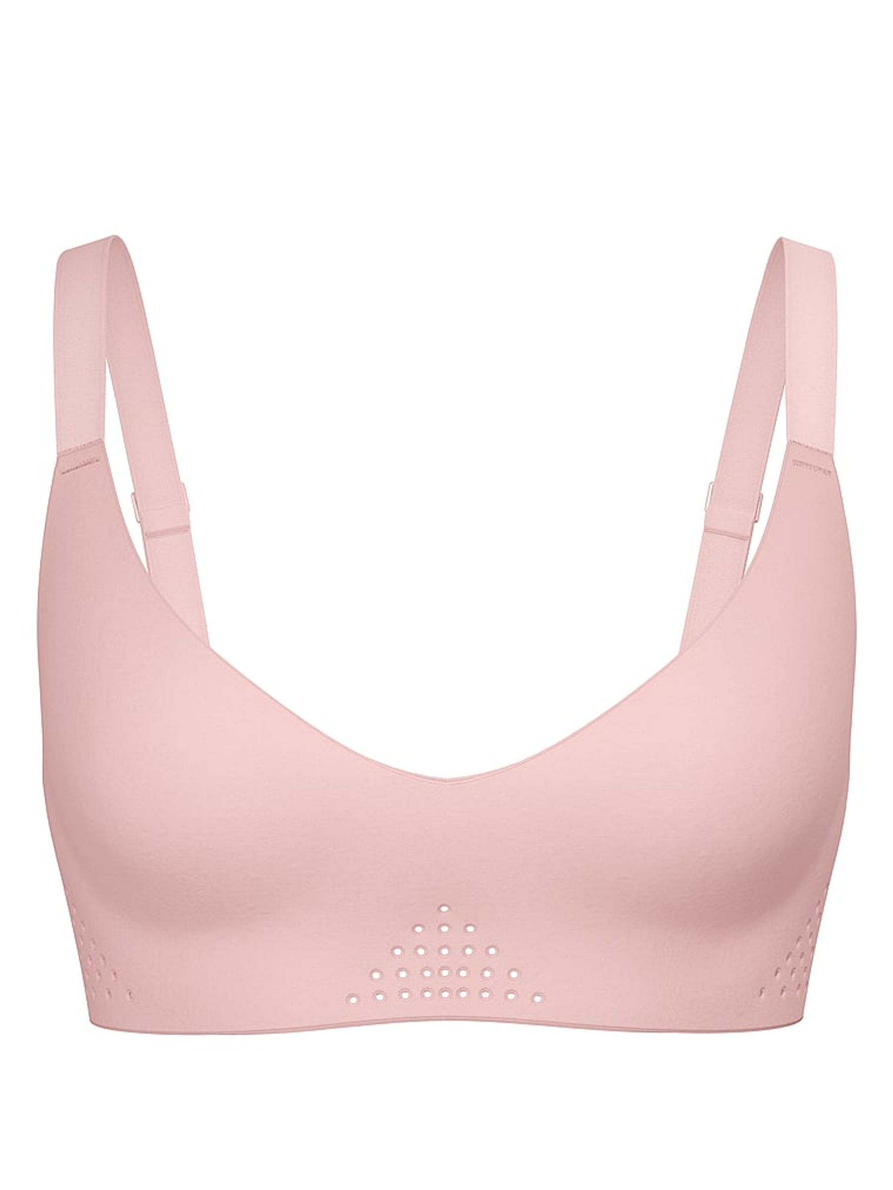 Bare Pink Seamless Low Impact Racerback Sports Bra