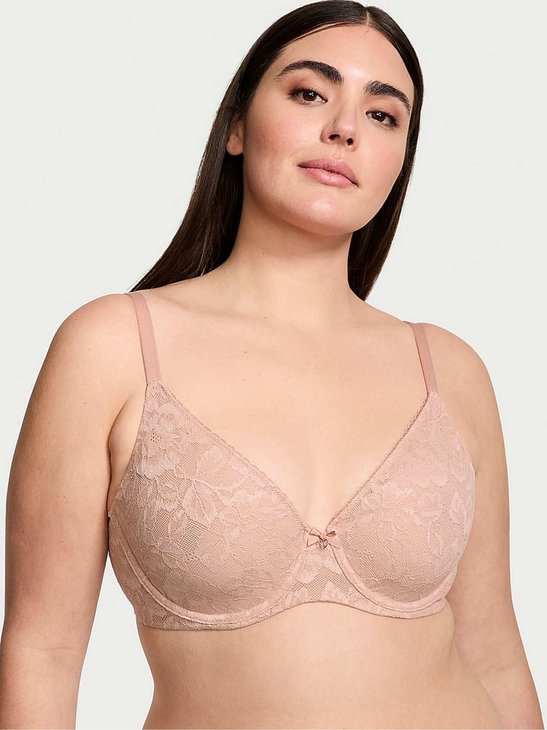 Macaron Nude Lace Minimiser Invisible Lift Bra