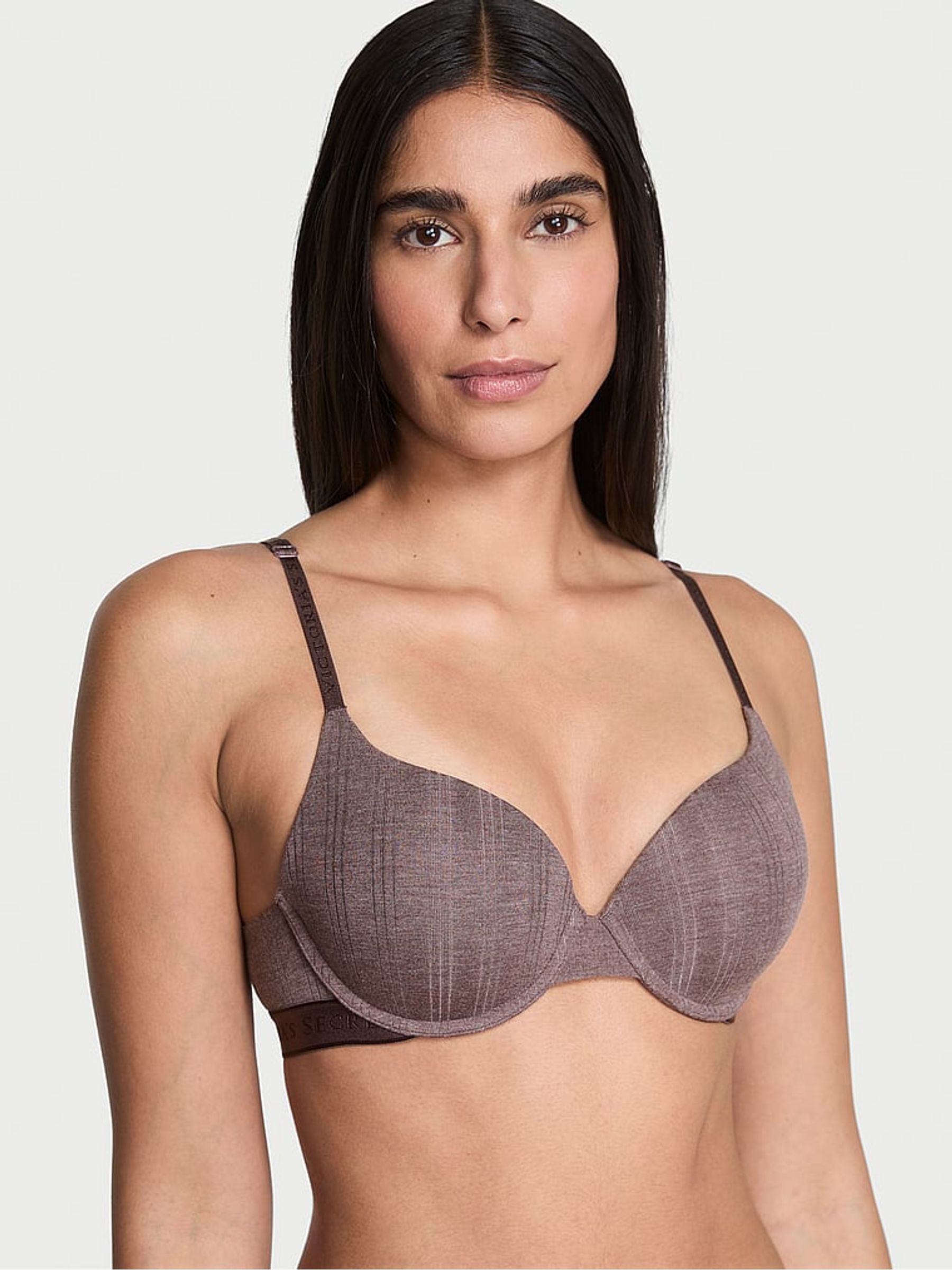 Heather Cocoa Blush Nude Full Cup Push Up Modal Bra