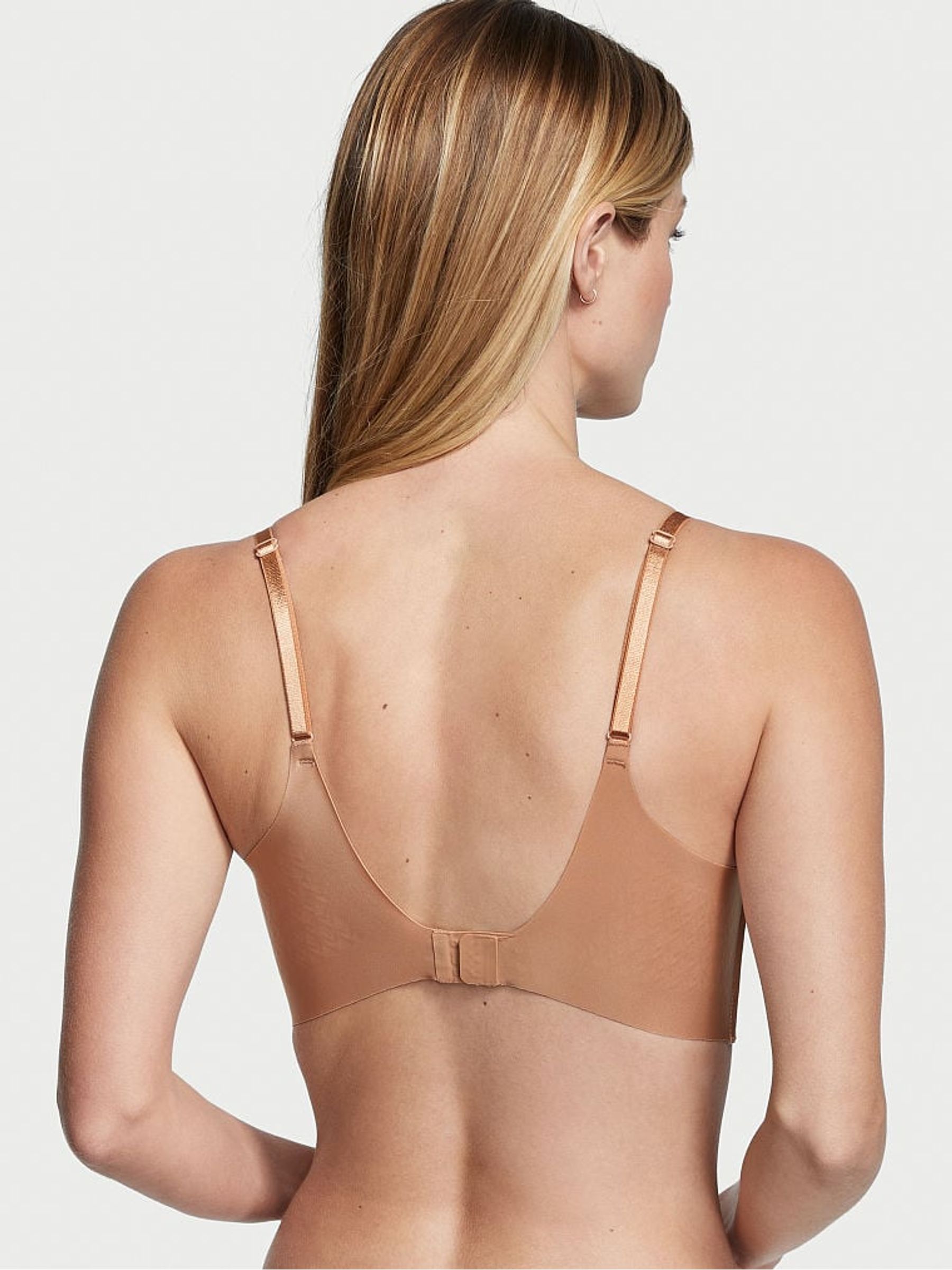Sweet Praline Nude Plunge Low Back Bra