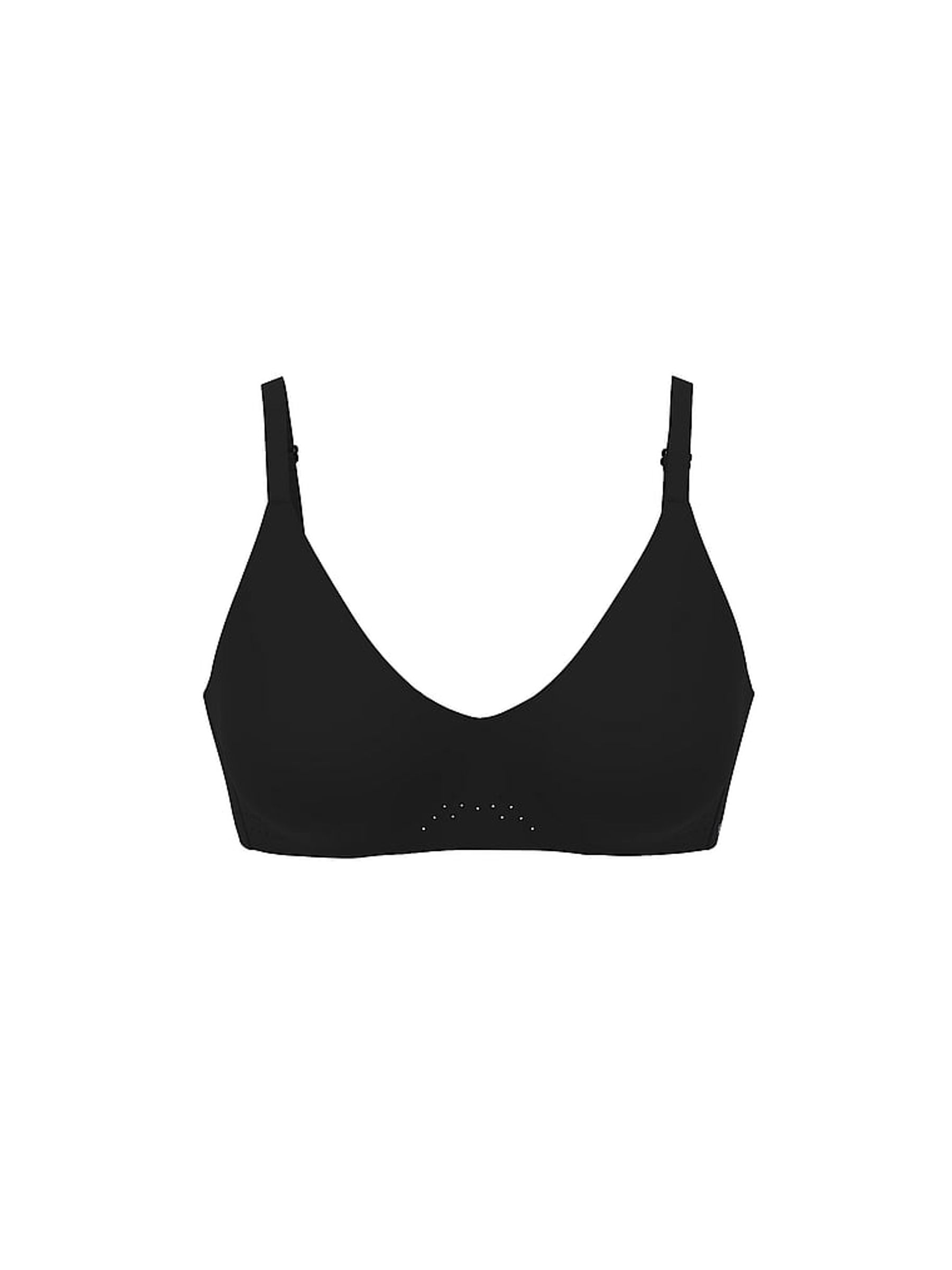 Black Seamless Low Impact Racerback Sports Bra
