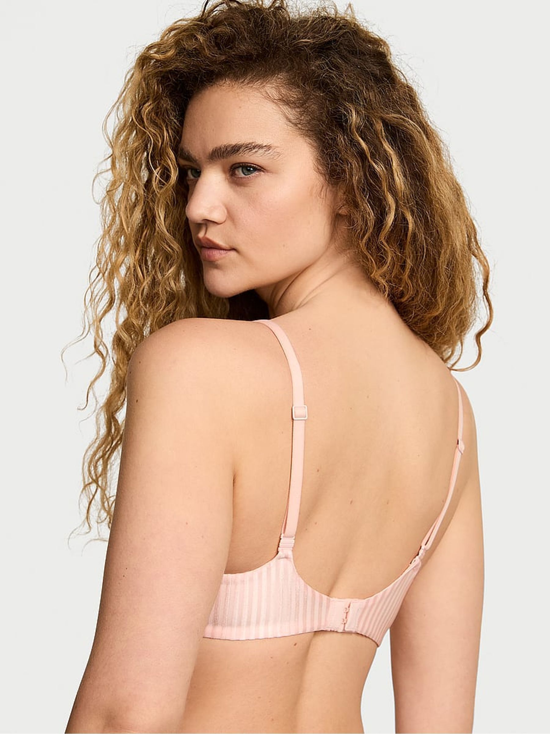 Purest Pink Stripe Full Cup Bra