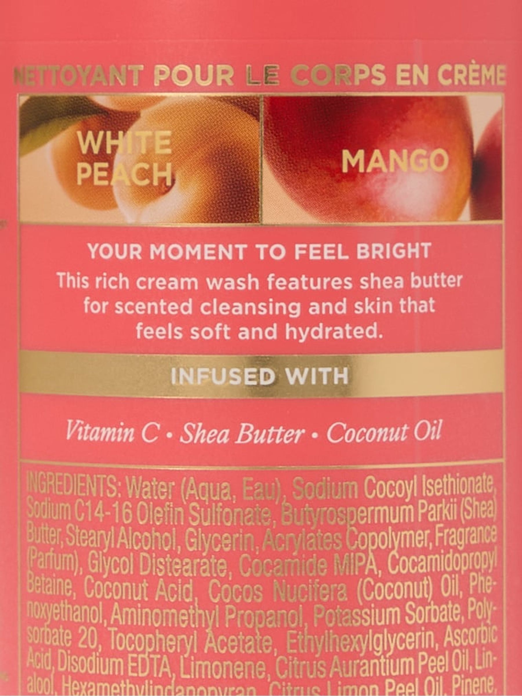 White Peach Mango Body Wash