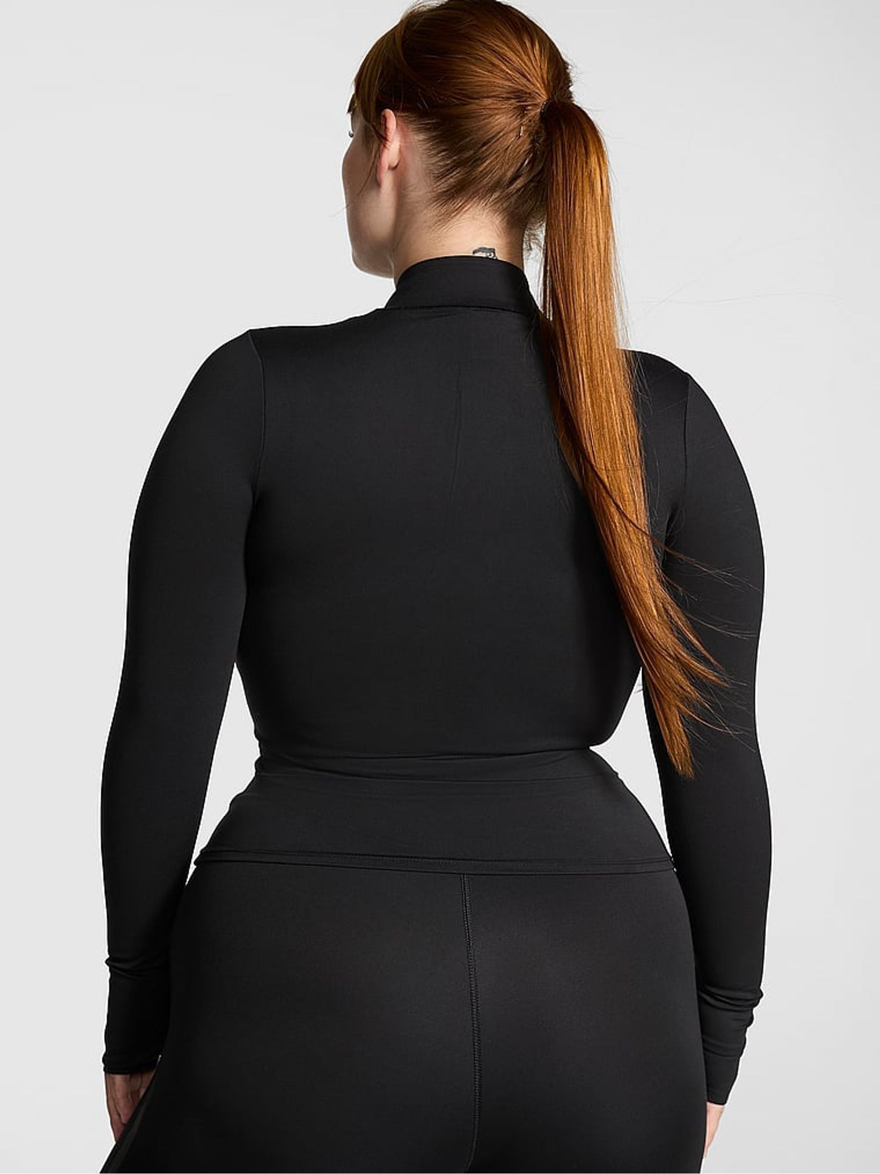 Black Relay Sports Full Zip Jacket