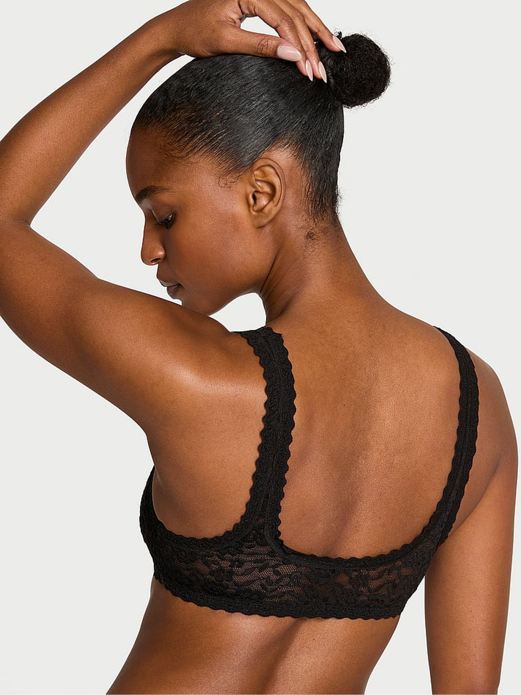 Black Sexy Tee Lace Scoop Bralette