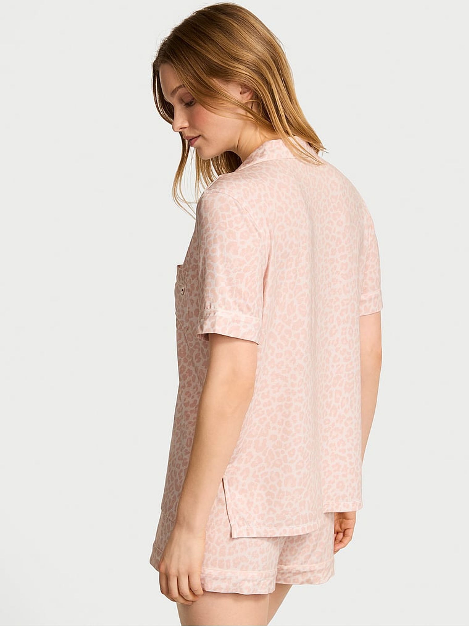 White Leopard Modal Short Pyjama Set