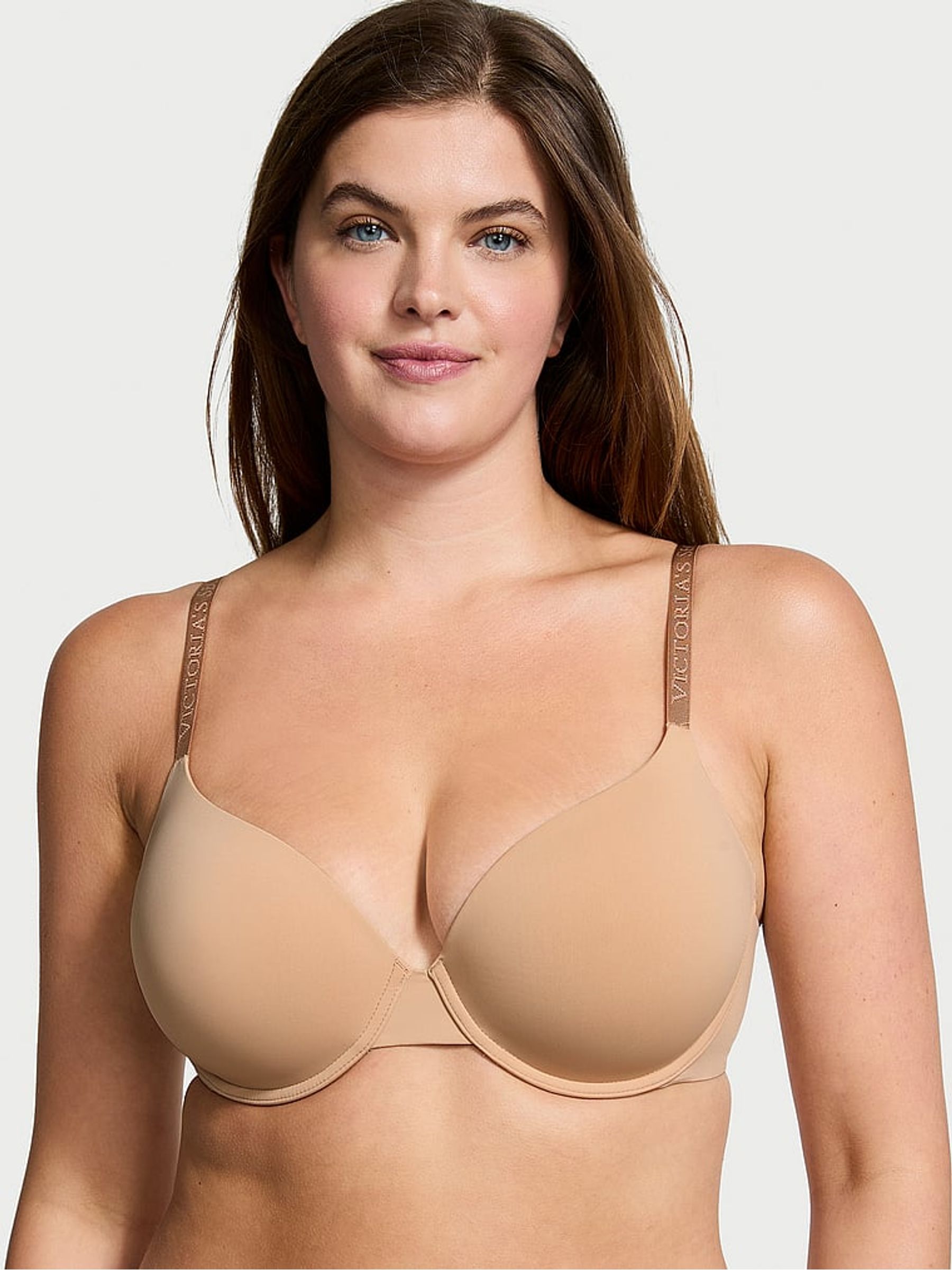 Praline Nude Strap Demi Lightly Lined Bra