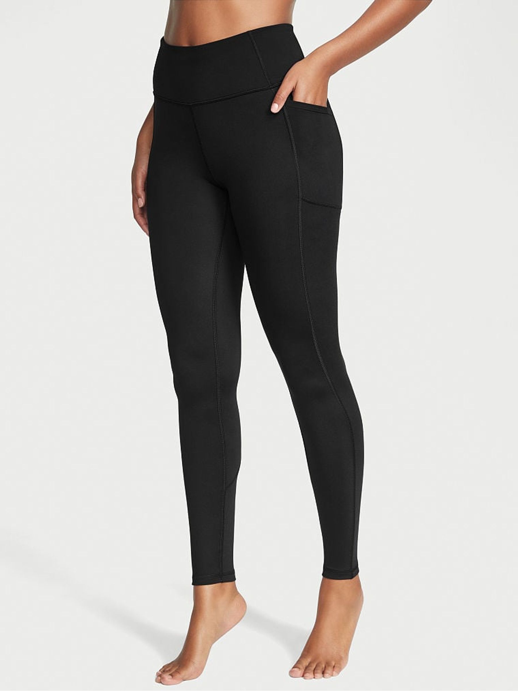 Black Regular Essential Pocket Leggings