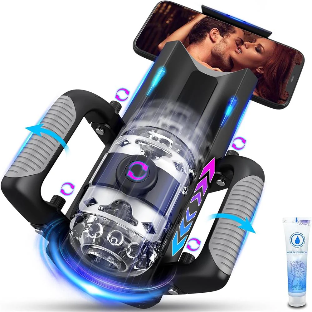 THRUST PRO GIGI - Cum Coaxing Male Stroker Ruined Orgasm Masturbator with Phone Stand & Foldable Handle (<55 dB)