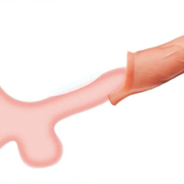DOMINIX Realistic Vibrating Penis Sleeve, Elastic Penis Ring, Big Dick, Stretching, Hotwife Lifestyle (<45 dB)